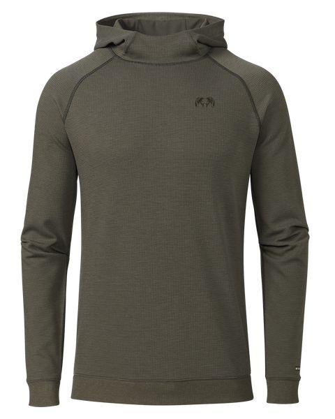 Рыболовная рубашка KUIU Canyon Waffle Hoodie | Ash Heather
