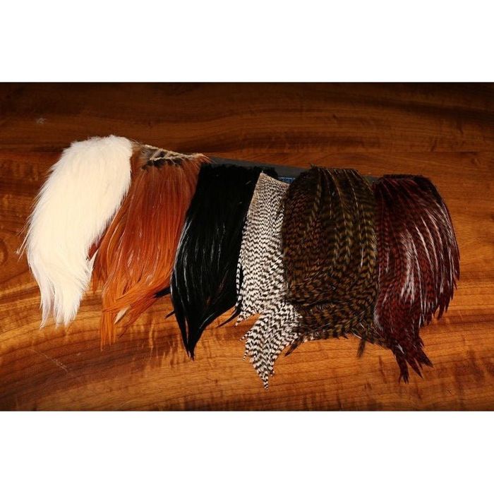 Материал для вязания мушек Hareline Bugger Hackle Patch