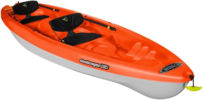 Каяк Pelican Challenger 130T 13 ft Angler Sit-On-Top Tandem Fishing Kayak