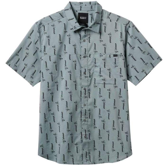 Рыболовная рубашка 5.11 Tactical 5.11 Men's Wyatt Print Short Sleeve Casual Shirt