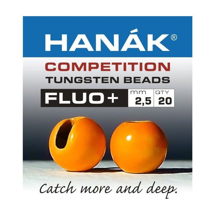 Грузила MFC Hanak Fluo+ Slotted Tungsten Beads