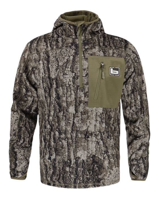 Рыболовная рубашка Banded Hooded Mid-Layer Fleece Pullover - TrueTimber