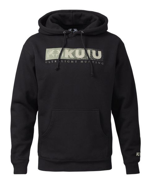 Рыболовная рубашка KUIU Distressed Logo Hoodie | Black