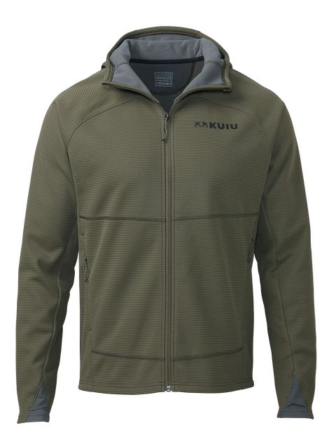 Рыболовная рубашка KUIU Peloton 240 Full Zip Hoodie | Ash