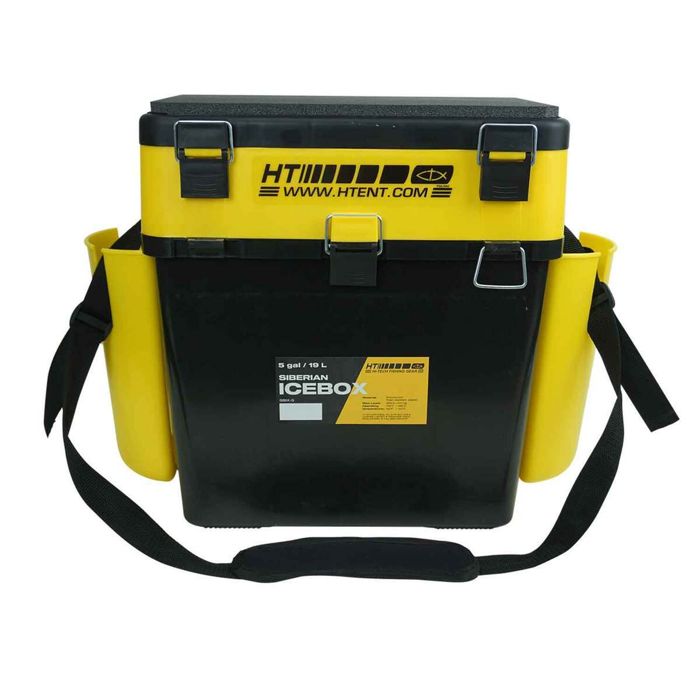 Коробка для снастей Siberian Ice Box Hard Tackle Box - Yellow Black, 5gal
