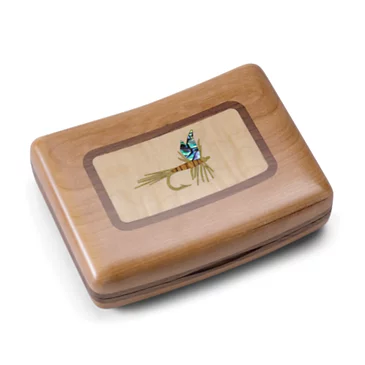 Коробка для мушек A.L. Swanson River Series Fly Boxes - Wood Inlay