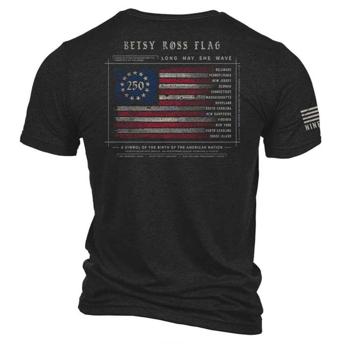 Рыболовная рубашка Nine Line Men's Betsy Ross Flag 250th Short Sleeve Casual Shirt
