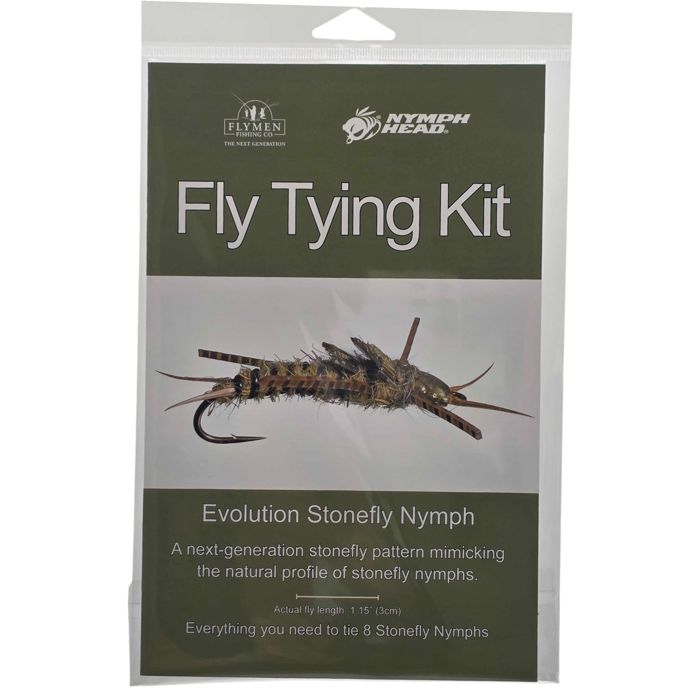 Набор для вязания мушек J. Stockard Fly Fishing Fly Tying Kit - Nymph-Head Evolution Stone