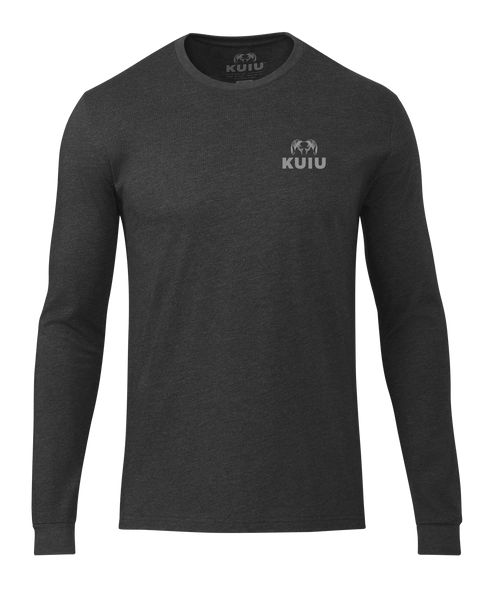 Рыболовная рубашка KUIU Logo Long Sleeve T-Shirt | Charcoal