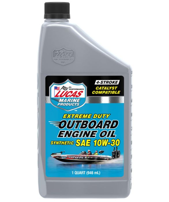 Масло для лодочного мотора Lucas Outboard Engine Oil Synthetic SAE 10W-30 - Quart