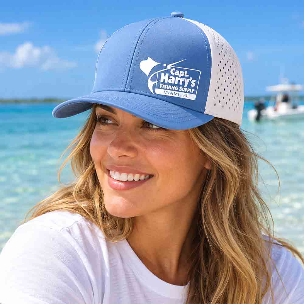 Головной убор Capt. Harry's Products Capt. Harry's Blue/White Performance 6 Panel Hat