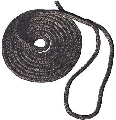 Швартовный трос T-H Marine Black Premium Double Braid Dock Line