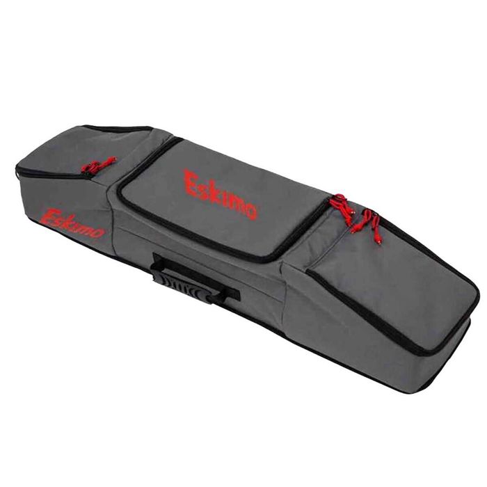 Сумка для удочек Eskimo Rod Locker Ice Fishing Rod & Reel Gear Bag - Red/Grey, 42in
