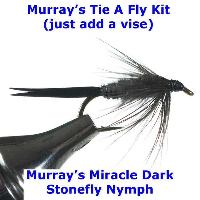 Мушки Murray's Fly Shop Murray's Miracle Dark Stonefly Nymph Fly Tying Kit