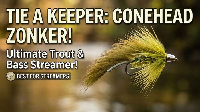 Набор для вязания мушек Trident Conehead Zonker Streamer Fly Tying Video Material Kit
