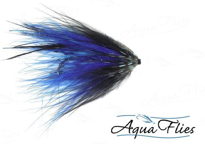 Материал для вязания мушек Aqua Flies Hartwick's Marabou Tube - Blue / Black