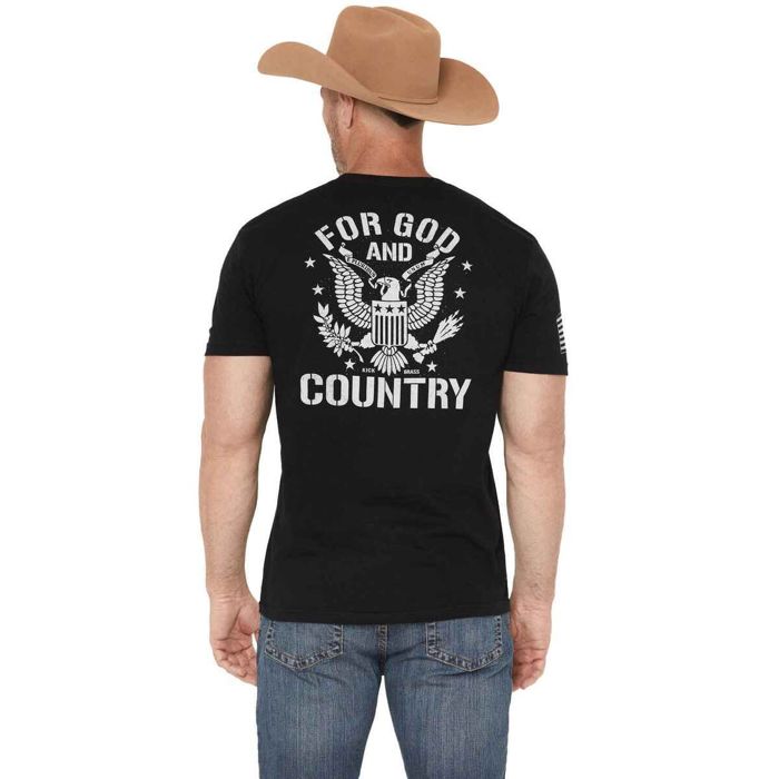 Рыболовная рубашка Kick Brass Men's For God and Country Short Sleeve Casual Shirt