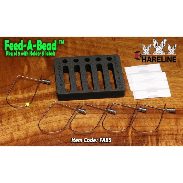 Материал для вязания мушек Hareline Feed-A-Bead 5 Pack with Holder