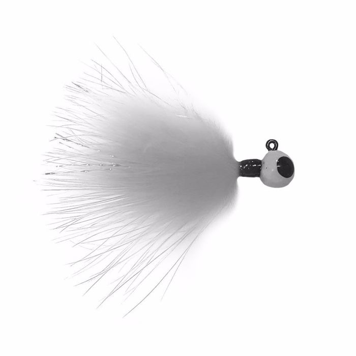 Зимняя приманка Kenders Outdoors WHITE MARABOU TUNGSTEN JIG