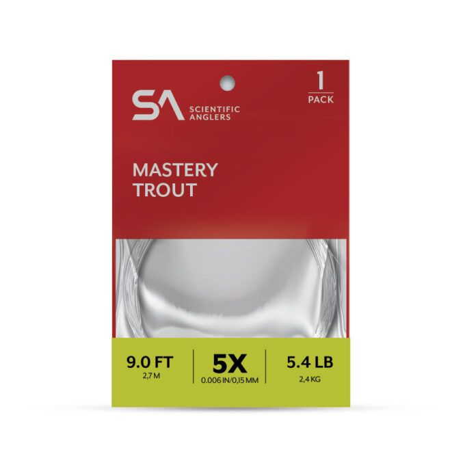 Подлесок и типпет Scientific Anglers Mastery Trout Tapered Leader - 9' - Single Pack
