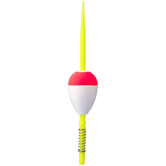 Поплавки Comal Tackle Spring Stick Pear Bobber/Float - Fluorescent Red/White, 1-1/2in, Non