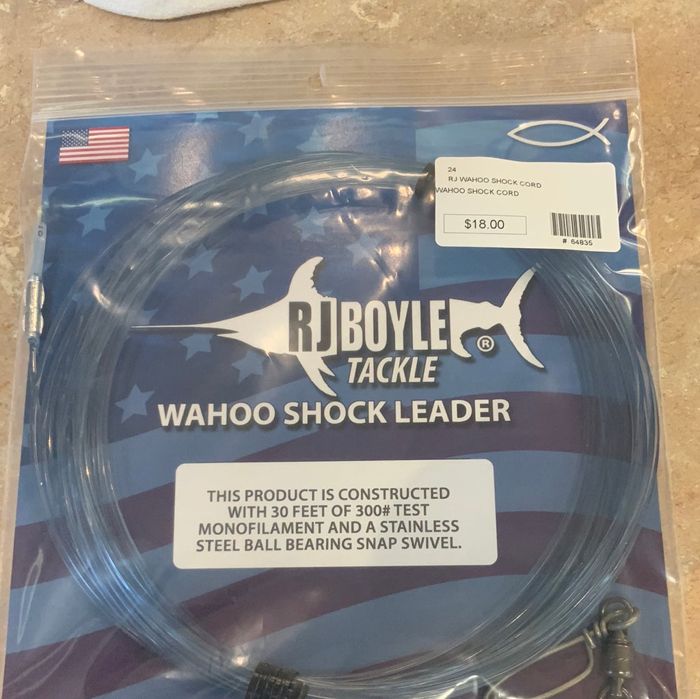 Поводковый материал RJ Boyle Tackle Wahoo Shock Leader
