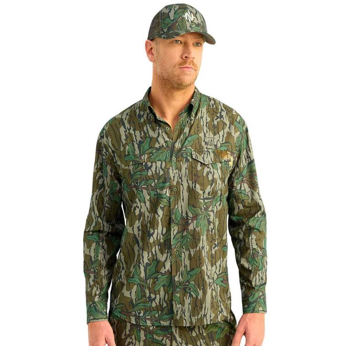 Охотничий камуфляж Nomad Men's Mossy Oak Greenleaf Ambush Hunting Shirt