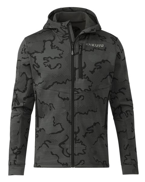 Рыболовная рубашка KUIU Ridgepoint Fleece Hoodie | Black Tonal