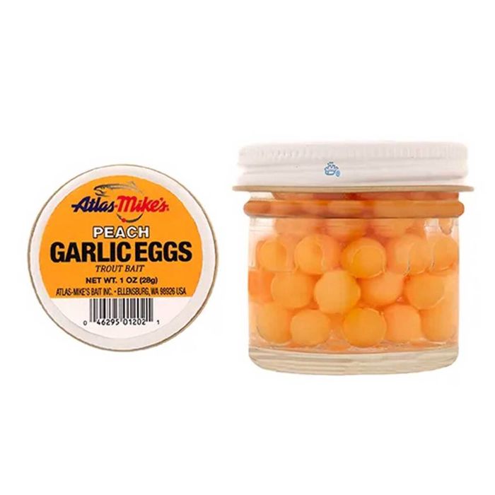 Насадка (икра) Atlas Mikes Salmon Eggs Trout Bait - Peach Garlic, 1ox