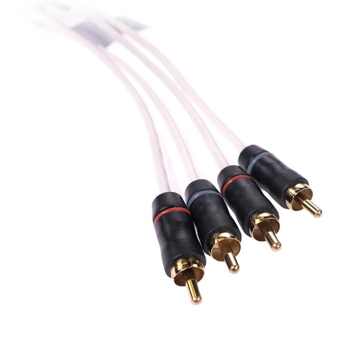Кабель для электроники FUSION MS-FRCA6 Premium 6' 4-Way Shielded RCA Cable