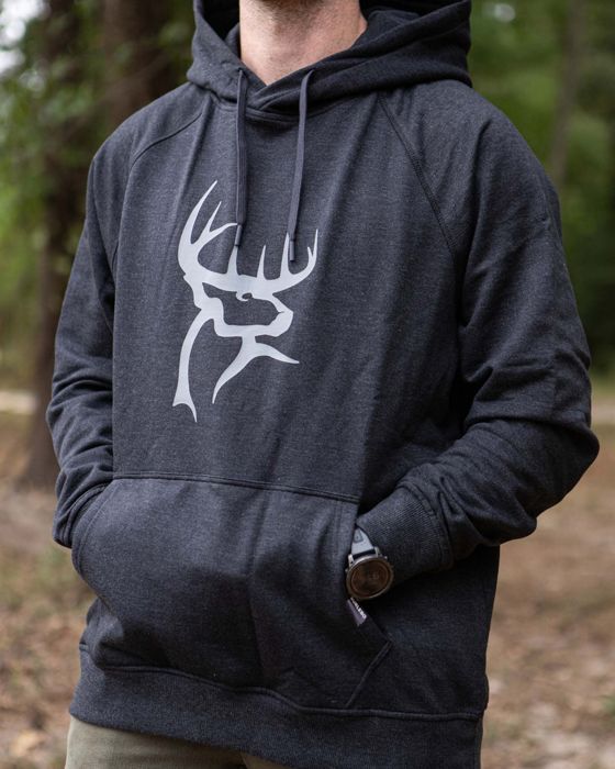 Рыболовная рубашка Buck Commander x Burlebo Heather Black Fleece Hoodie