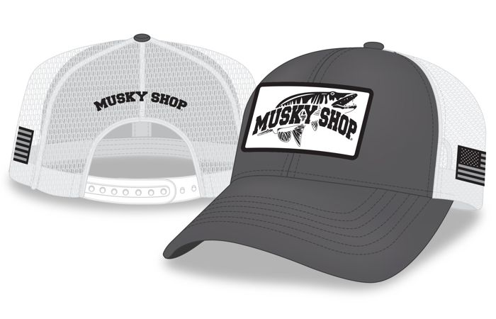 Головной убор Musky Shop Charcoal White Patch Mesh Cap