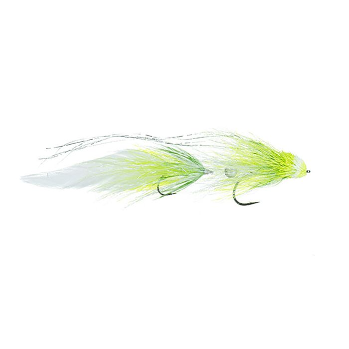 Мушки CJ Sluggo Fly - Chartreuse/White / 1/0