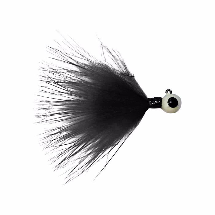 Зимняя приманка Kenders Outdoors GRAY/BLACK MARABOU TUNGSTEN JIG