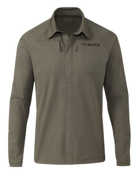 Рыболовная рубашка KUIU Tiburon Hybrid Snap Shirt | Ash