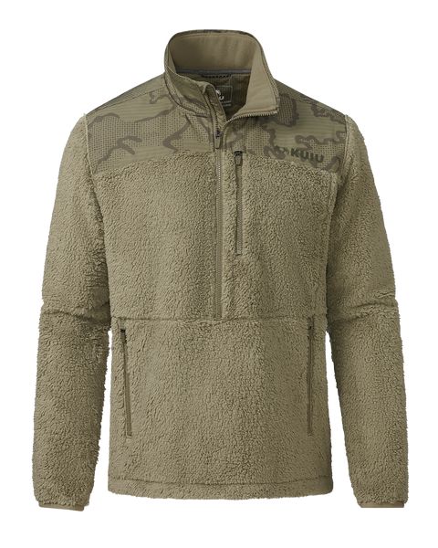 Рыболовная рубашка KUIU Sherpa Fleece Zip Pullover | Arctic Shadow Tonal