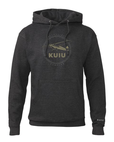 Рыболовная рубашка KUIU Super Cub Logo Hoodie | Charcoal