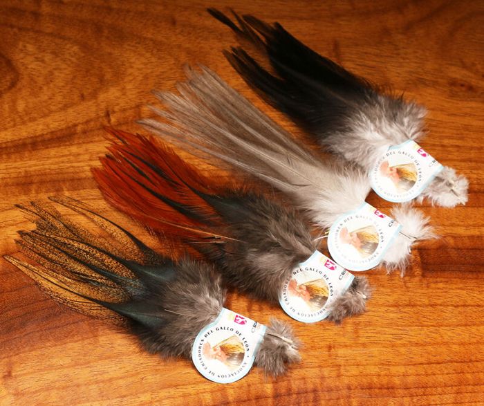 Материал для вязания мушек Hareline Dubbin Hareline Gallo De Leon Saddle Feathers