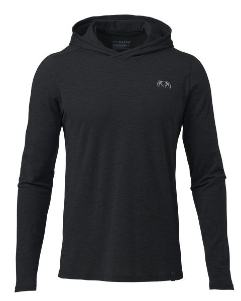 Рыболовная рубашка KUIU ULTRA Merino 120 LT LS Hoodie | Black