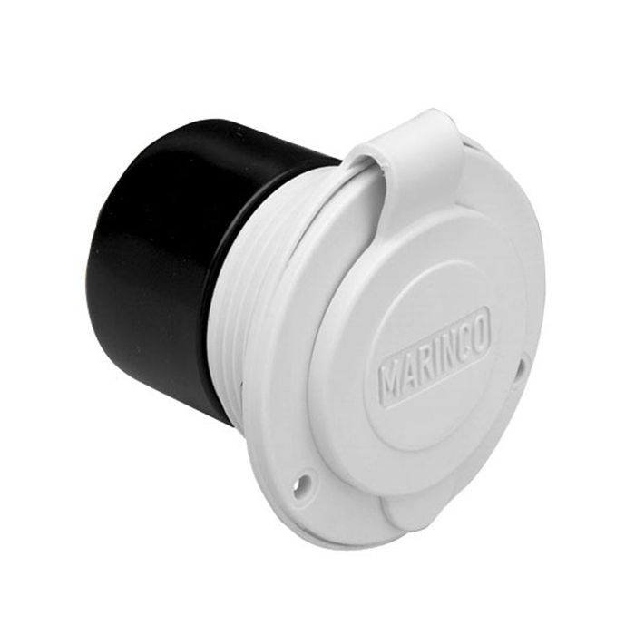 Крепление MARINCOÂ Bass Boat Inlet On-Board ChargerÂ - Front Mount - WhiteÂ 15A 125V