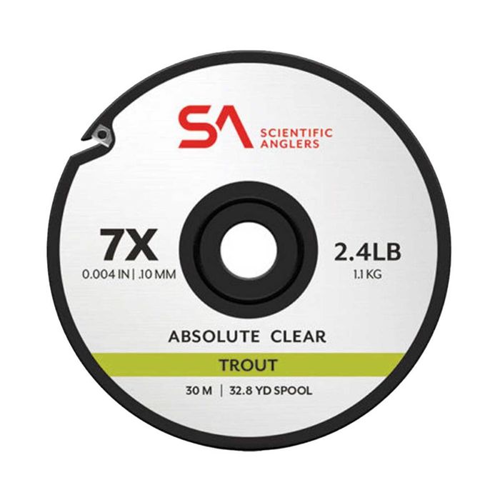 Поводковый материал Scientific Anglers Absolute Trout Freshwater Tippet - 7X, Clear, 30M