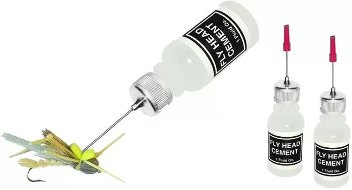Лак для вязания мушек Wapsi Head Cement - Applicator Bottle - Loaded