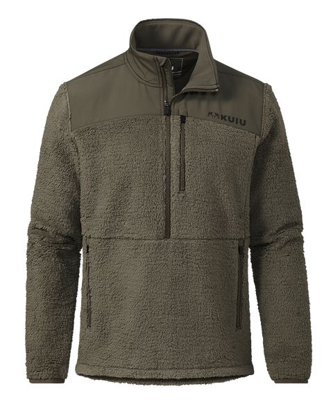 Рыболовная рубашка KUIU Sherpa Fleece Zip Pullover | Ash