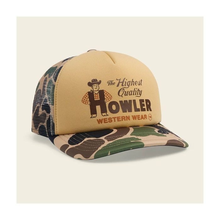 Головной убор Howler Brothers Howler Bros Foam Dome Hat - Howler Western Wear - Khaki/Camo