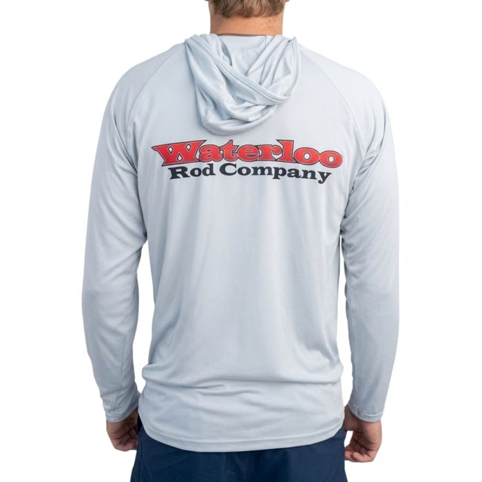Рыболовная рубашка Waterloo Rods Waterloo Silver Hooded Long Sleeve Performance Shirt - OG