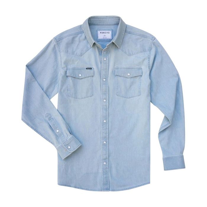 Рыболовная рубашка Poncho - The Marfa Light Wash - Western Shirt