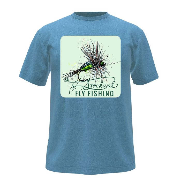 Рыболовная рубашка J. Stockard Fly Fishing Signature Tee in Adriatic Blue