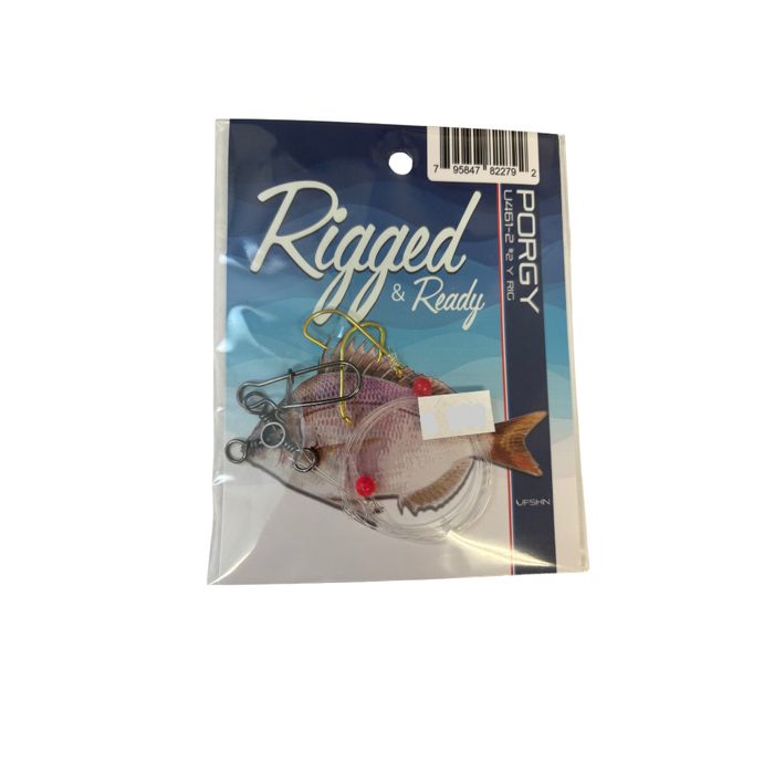 Готовая оснастка UFSHN Porgy Three Way Rig Gold Hooks with Beads U461