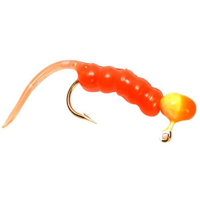 Зимняя приманка Custom Jigs and Spins Custom Jigs & Spins Ratso Ice Fishing Jig - Pink/Whi