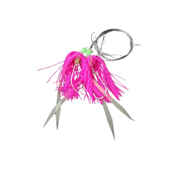Готовая оснастка Jigging World Hi-Lo Silicone Skirt Fluke Rigs